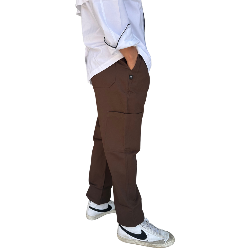 zittro Pantalón Chef Hombre. Chocolate R91104-200