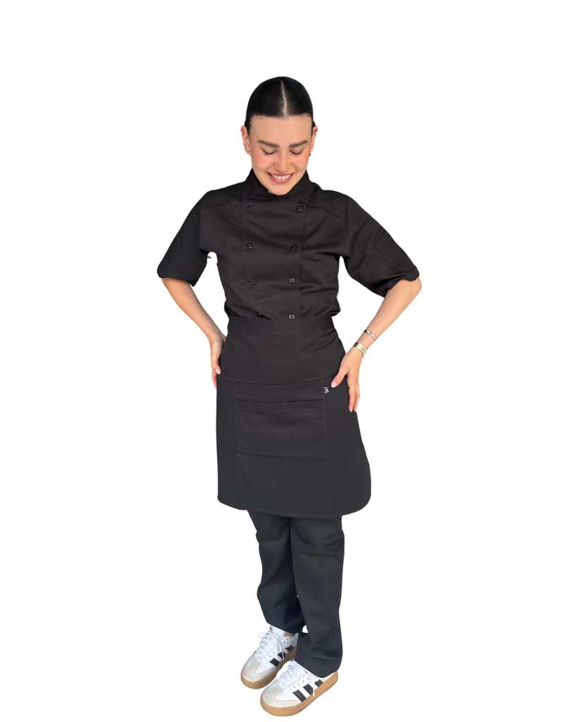 zittro Medio mandil delantal chef Negro. R92351-001