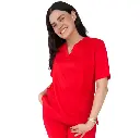 zittro Filipina Médica Stretch Mujer Rojo