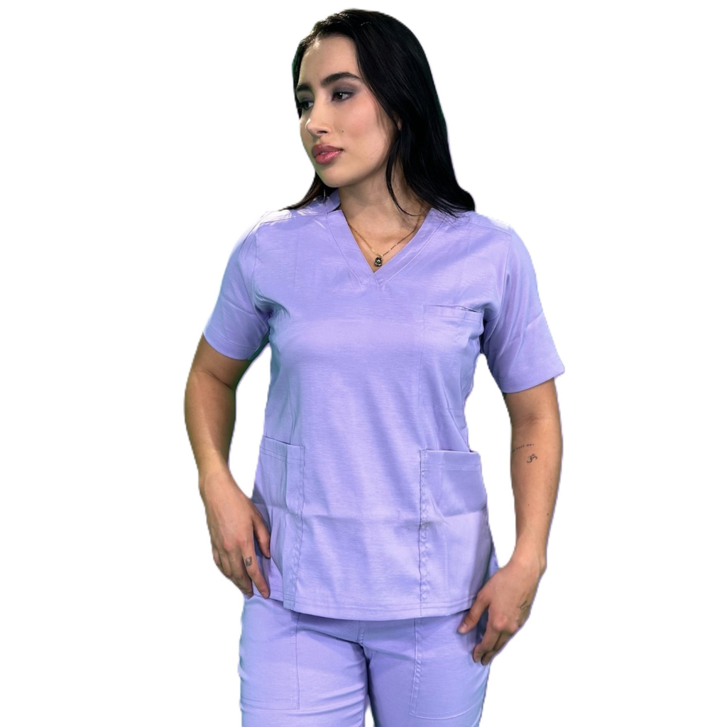 [M80202 990 ECH] zittro Filipina Médica Stretch Mujer Morado (ECH)