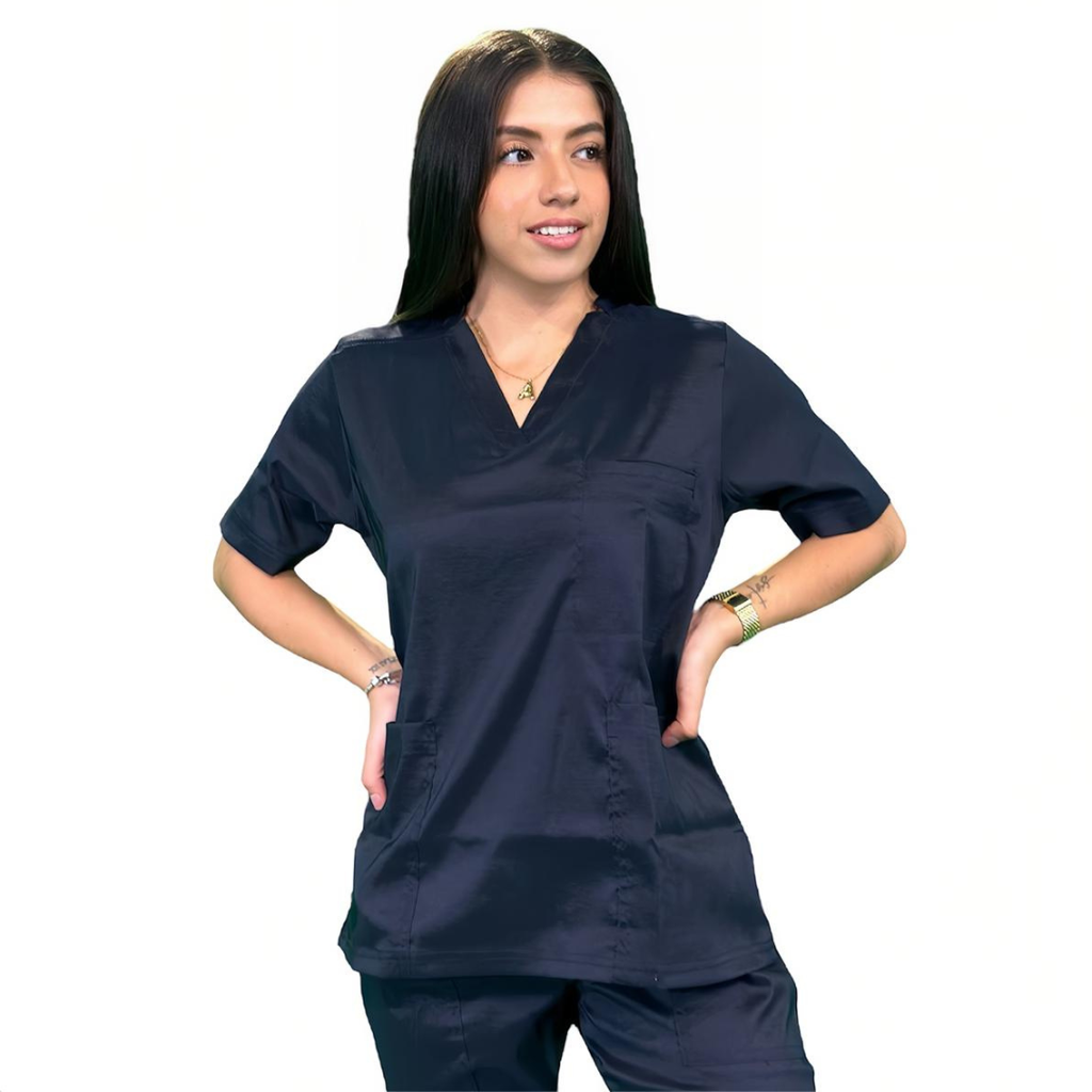 [M80202 442 ECH] zittro Filipina Médica Stretch Mujer Marino Rey (ECH)