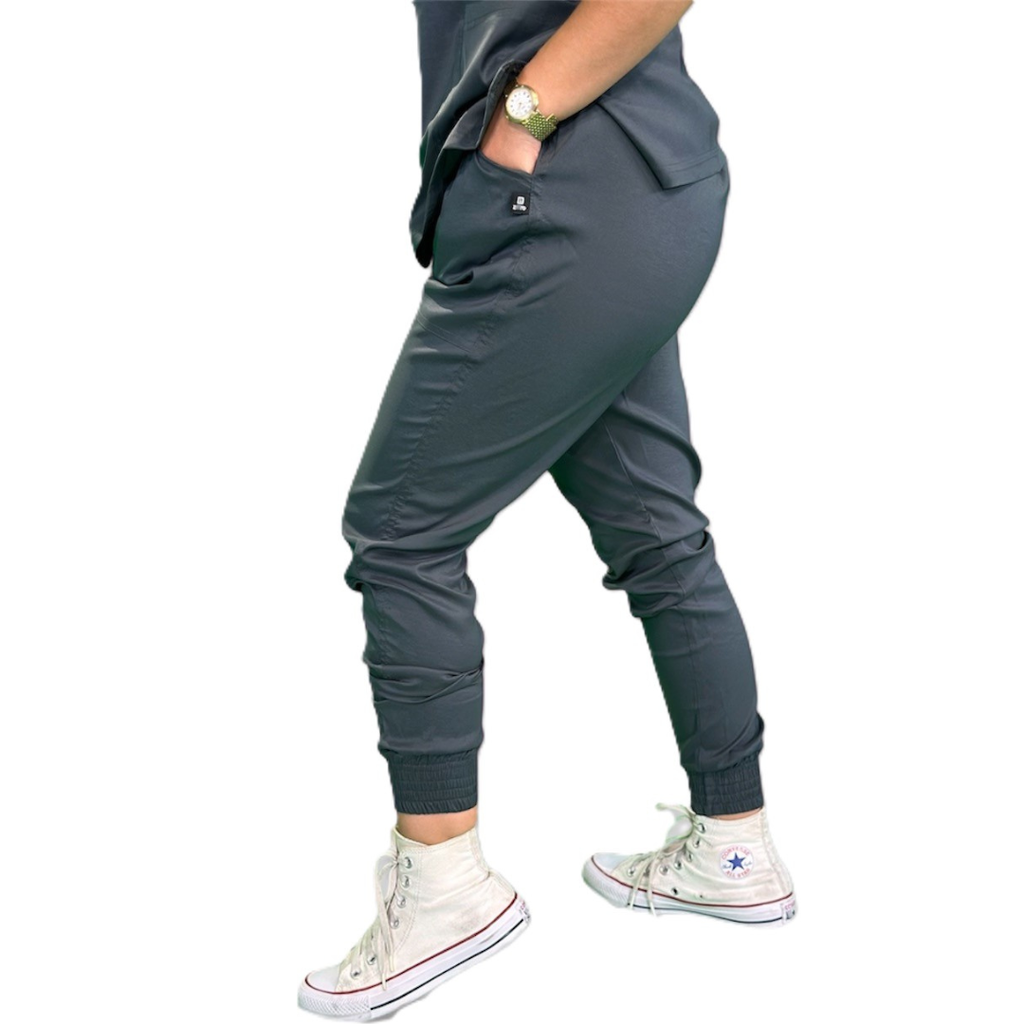 [M81204 000 ECH] zittro Pantalón Médico Stretch Jogger Mujer Gris Oxford (ECH)