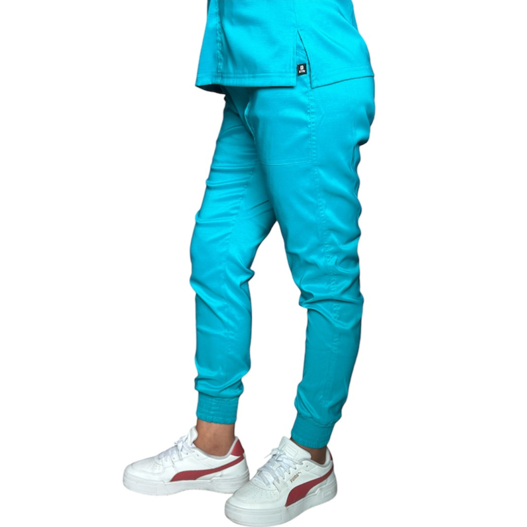 [M81204 330 ECH] zittro Pantalón Médico Stretch Jogger Mujer Turquesa (ECH)