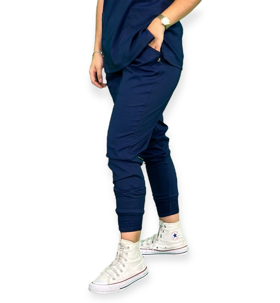 [M81204 440 ECH] zittro Pantalón Médico Stretch Jogger Mujer Marino (ECH)