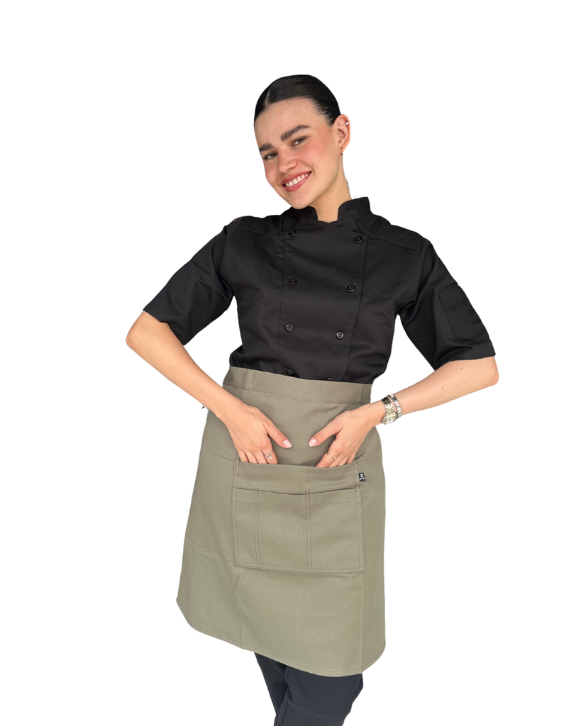 zittro Medio mandil delantal chef Verde Cemento. R92351-333