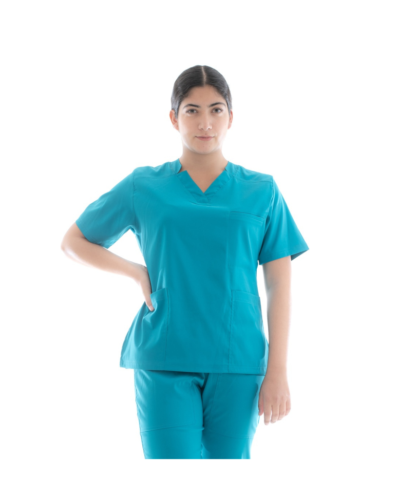 [M80202 330 ECH] zittro Filipina Médica Stretch Mujer Turquesa (ECH)