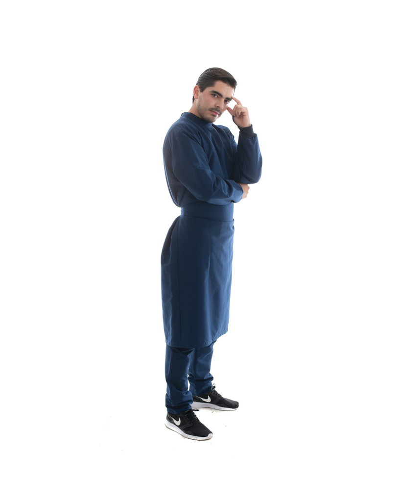 [M82101 440 ECH] zittro Bata Quirúrgica Stretch Hombre Marino (ECH)