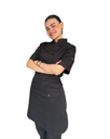 zittro Medio Mandil Delantal Chef Unisex Negro