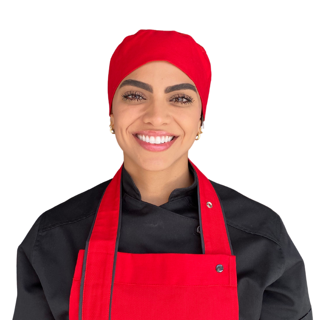 [R93302-600] zittro Cofia De Cocina Chef Roja Unisex